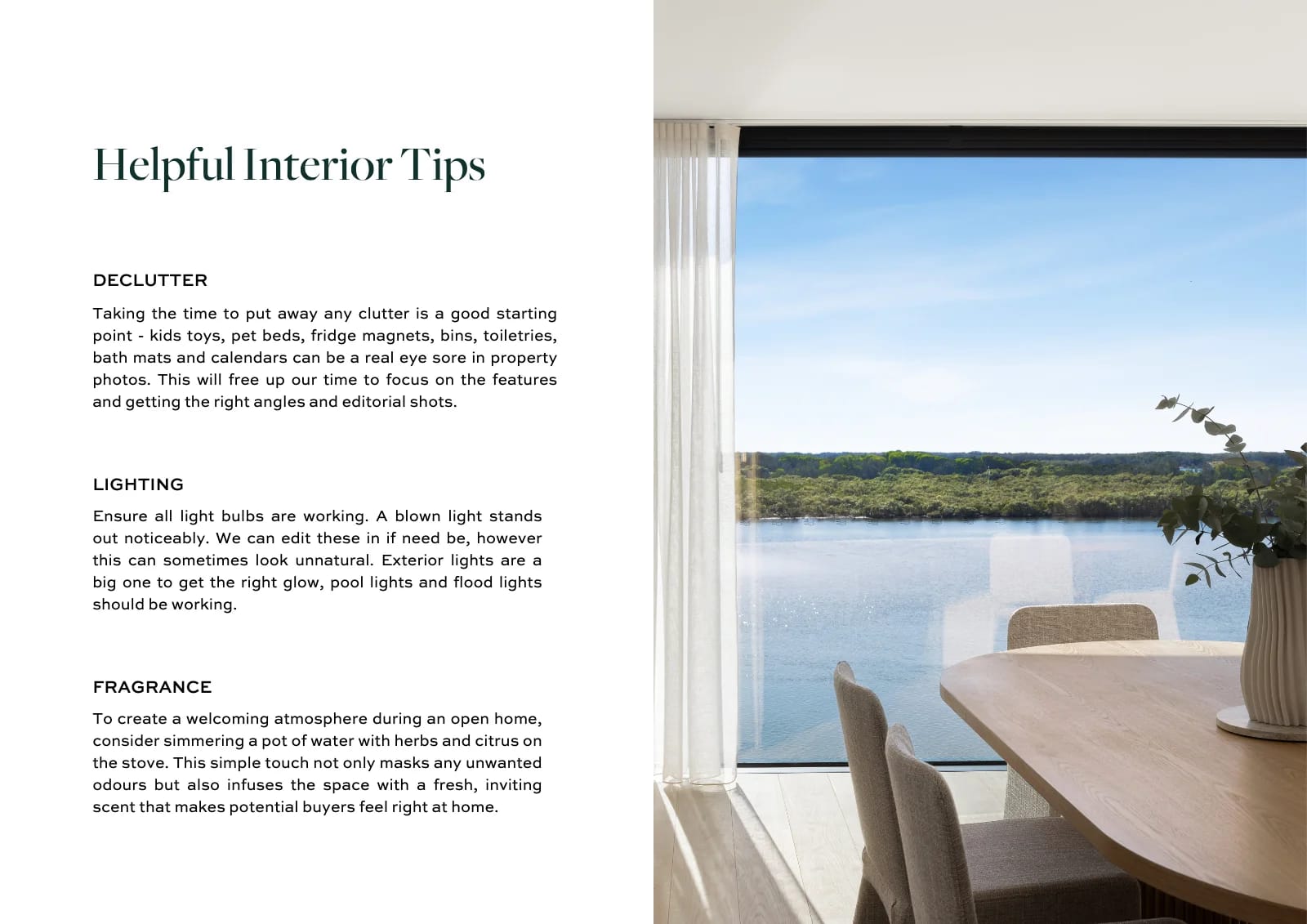 Helpful tips when selling, page 6