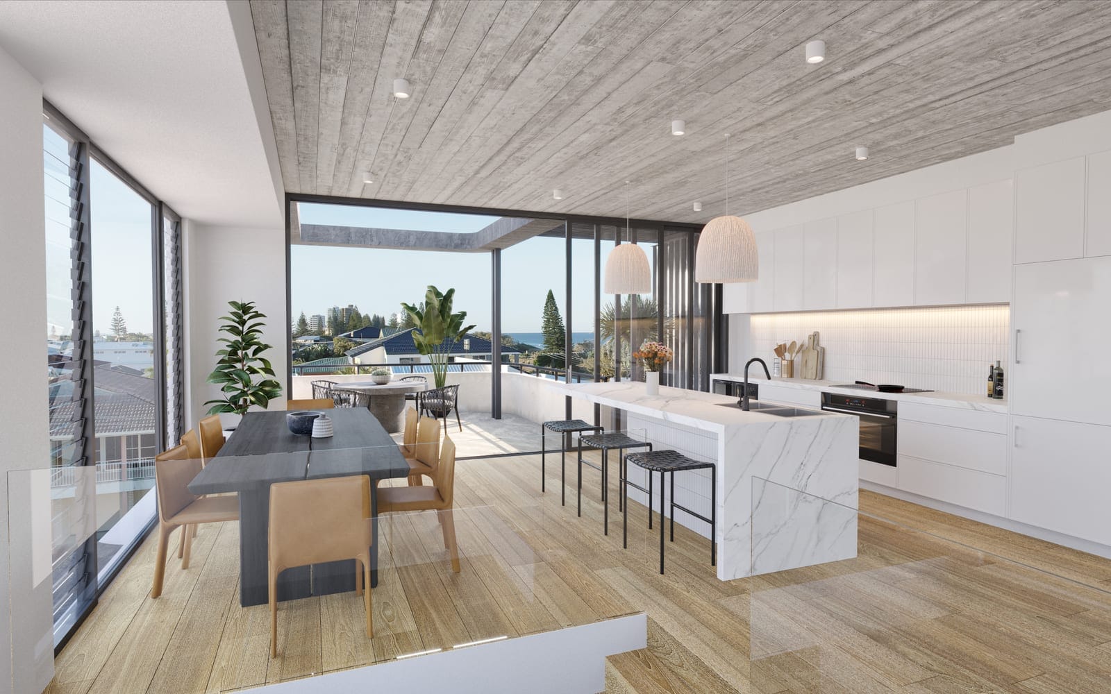 Luxury Tri-Level Designer Home: 50m to Sand!
