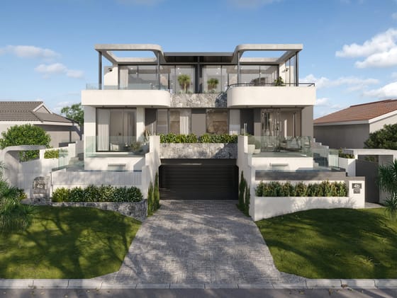 Luxury Tri-Level Designer Home: 50m to Sand!