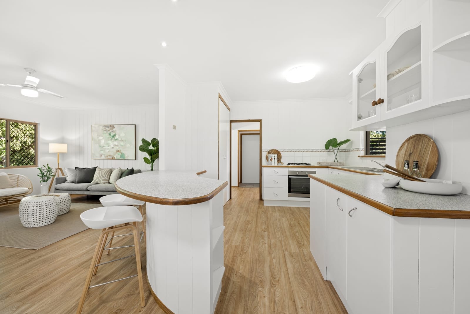 Private family living within a tranquil leafy setting
