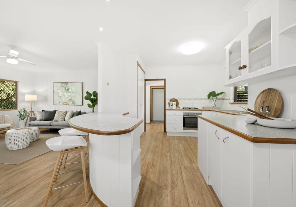 Private family living within a tranquil leafy setting