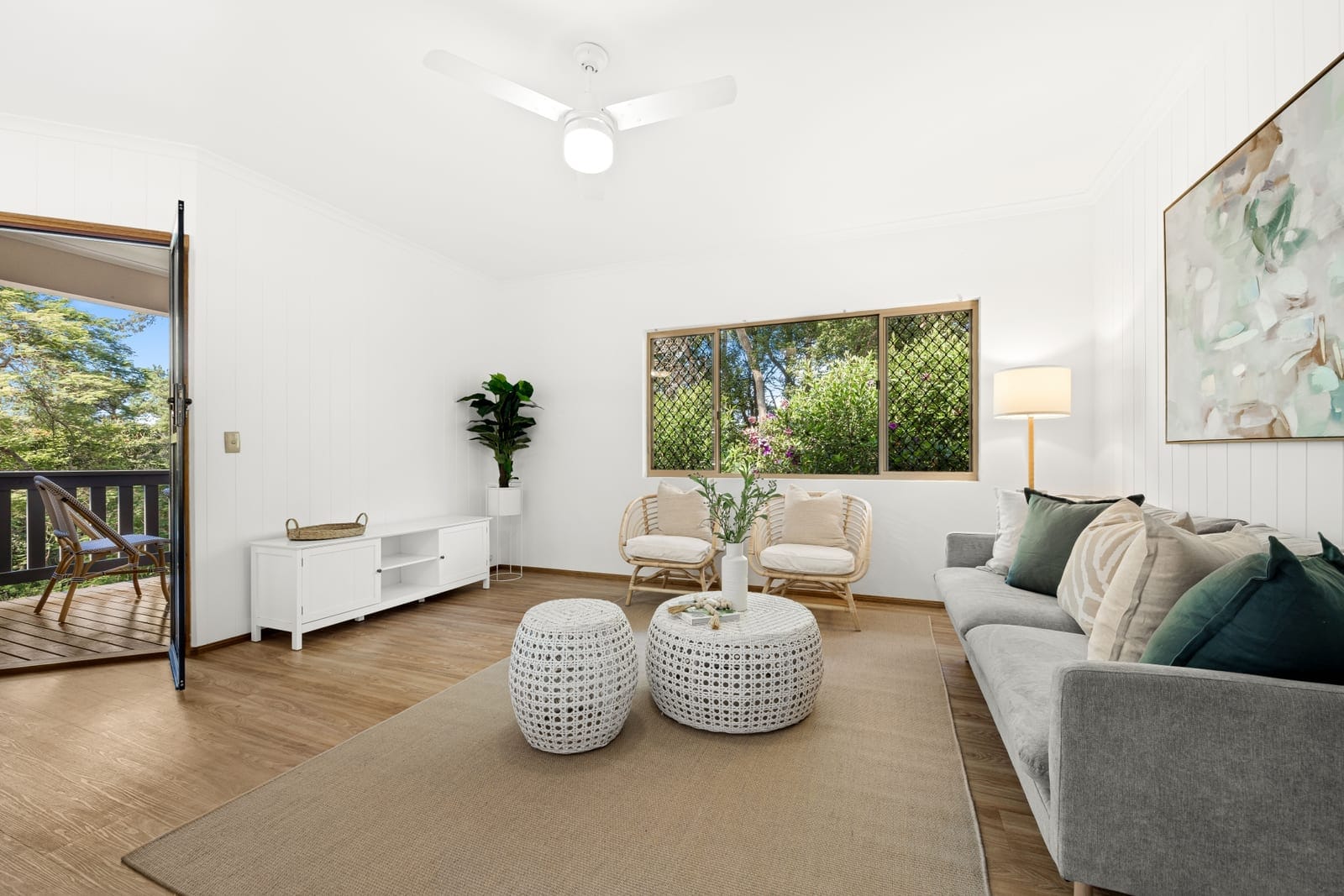 Private family living within a tranquil leafy setting