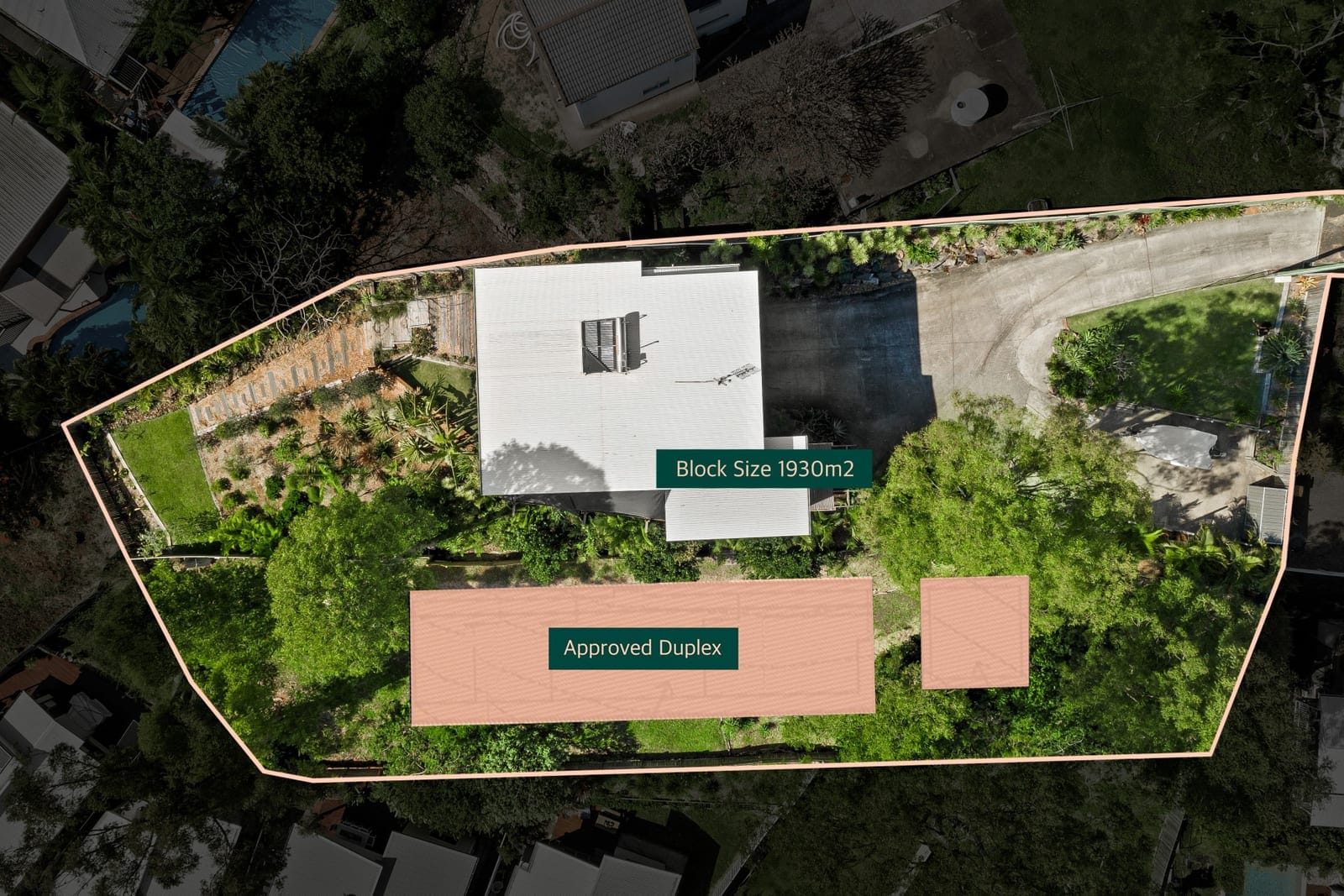 North Facing ~ Duplex Approved 1/2 Acre