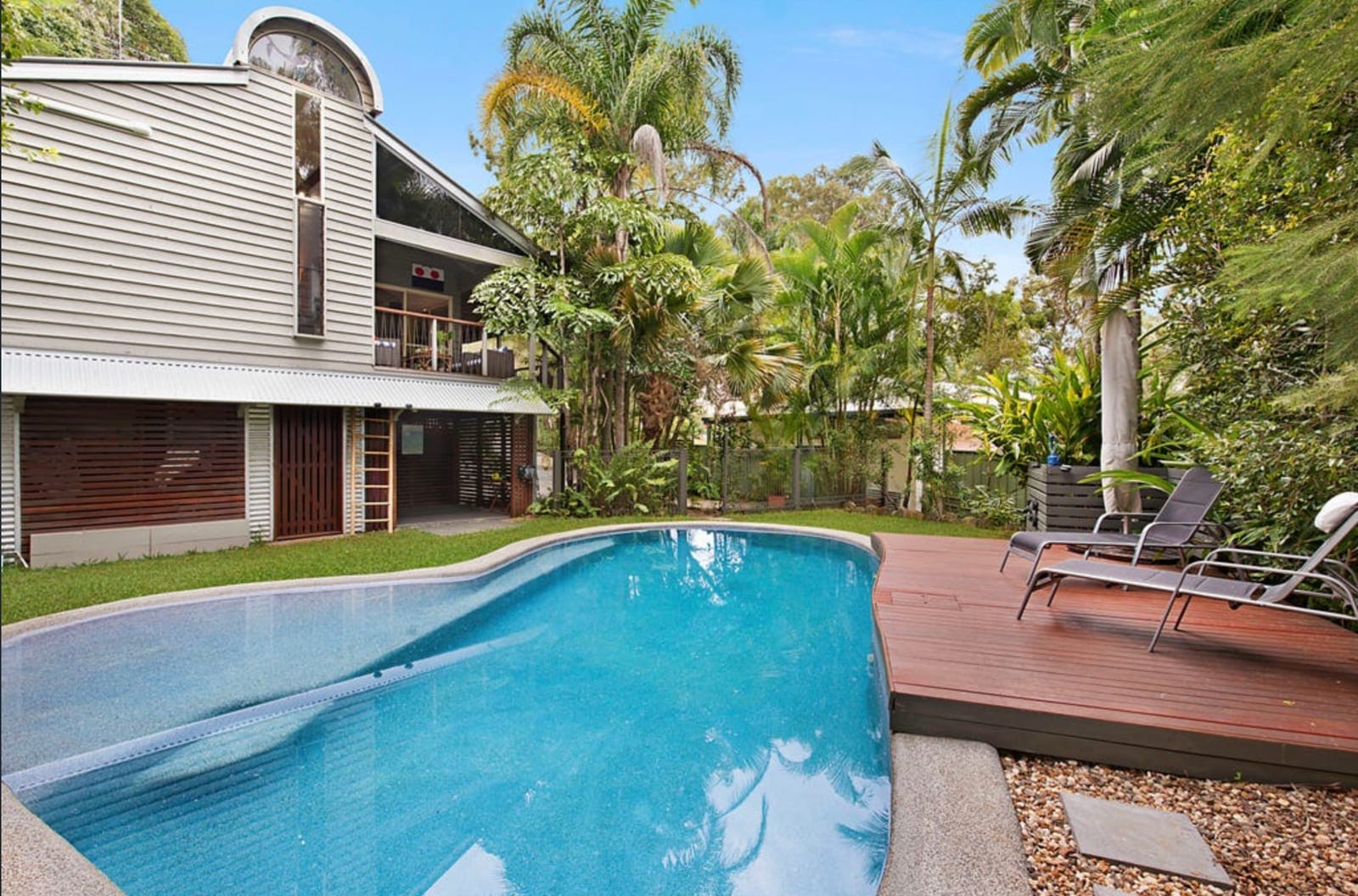Private Tri-Level Home with Tropical Surroundings