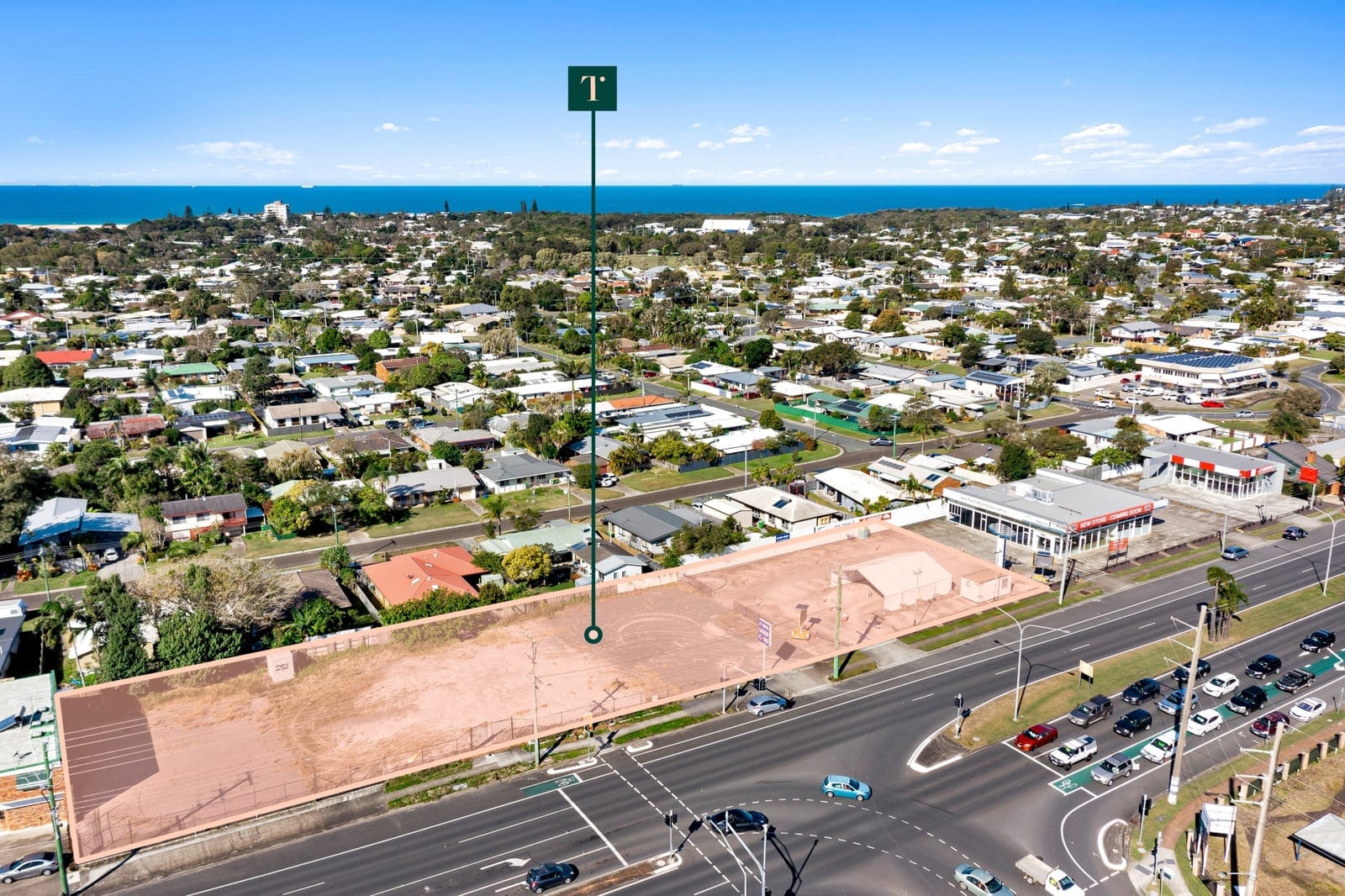 Hardstand - 109M of frontage with 45,000 vehicles passing daily in the mass transit corridor
