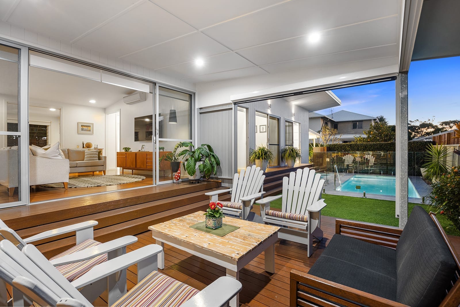Immaculate Single Level Beachside Living in Private Enclave