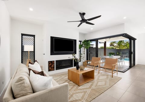 Village Green Stunner: Pool + Fireplace + Many Extras