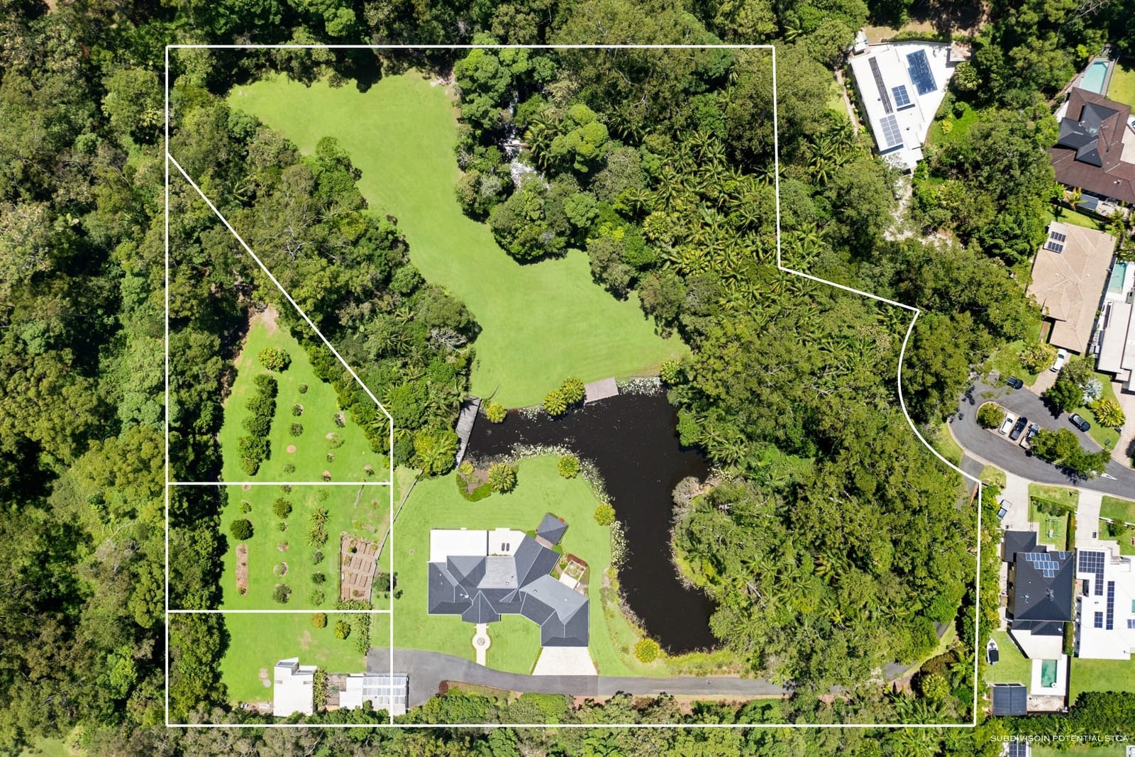 First-Class Acreage Living with Subdivision Potential Upside!