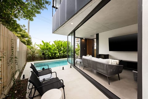 Luxury Beachside Townhouse with Private Pool & Lift