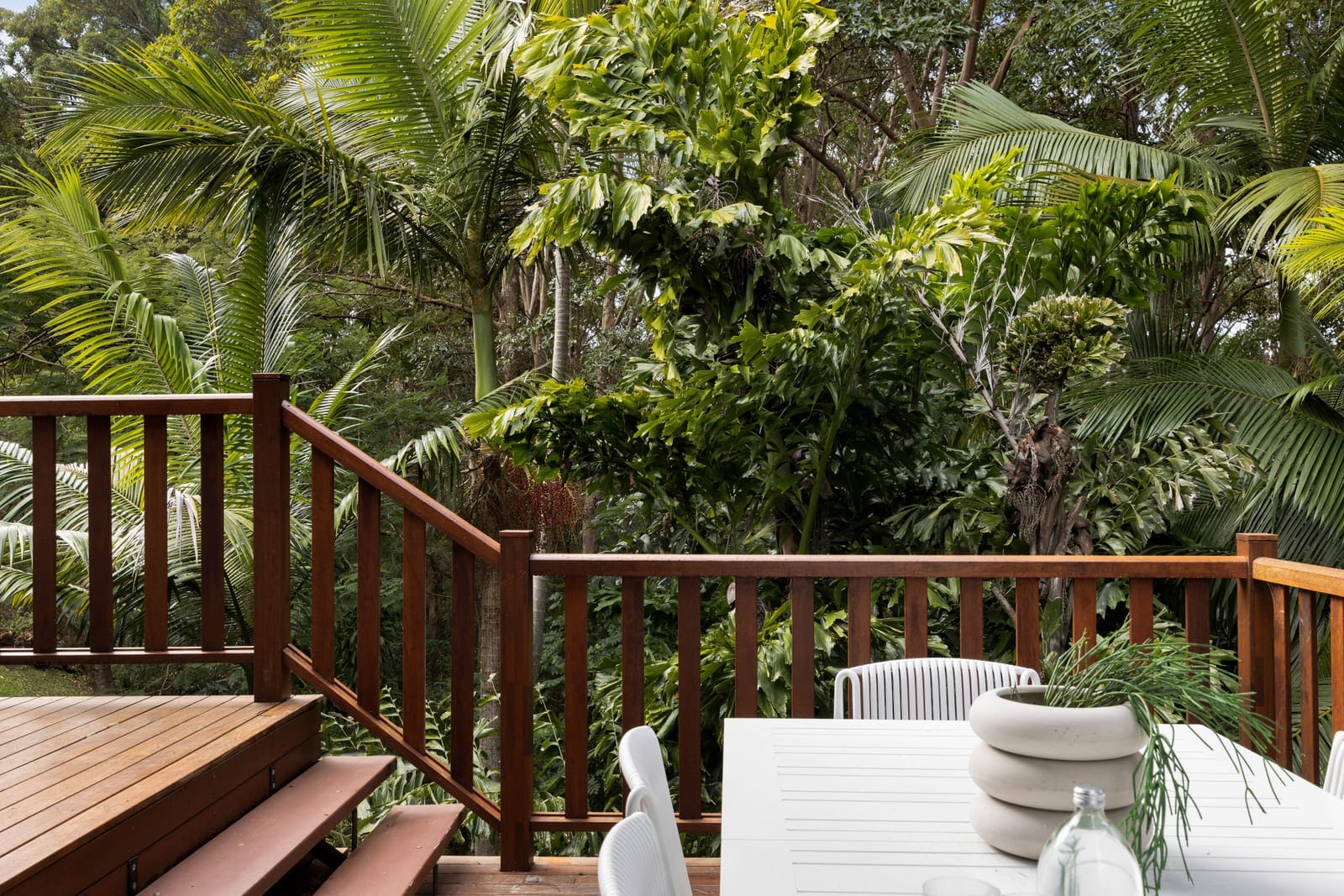 Family home with Rainforest Backdrop