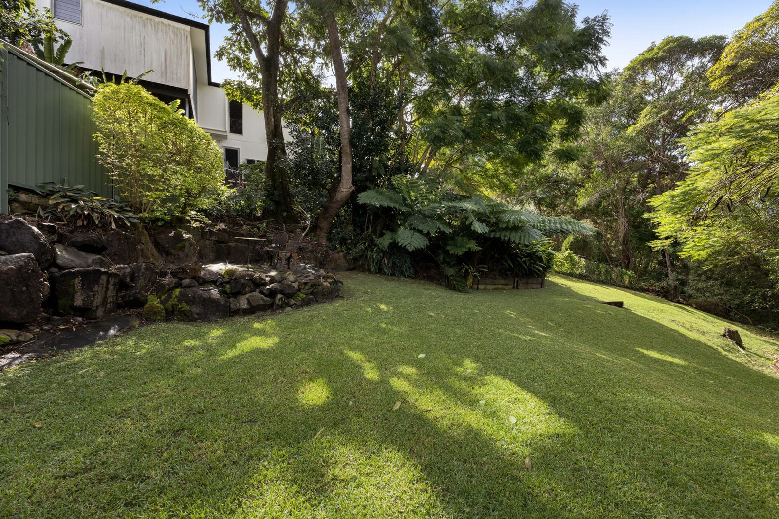 Family home with Rainforest Backdrop
